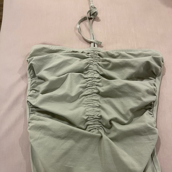 Zara Green Ruched Bodysuit - Picture 4 of 7